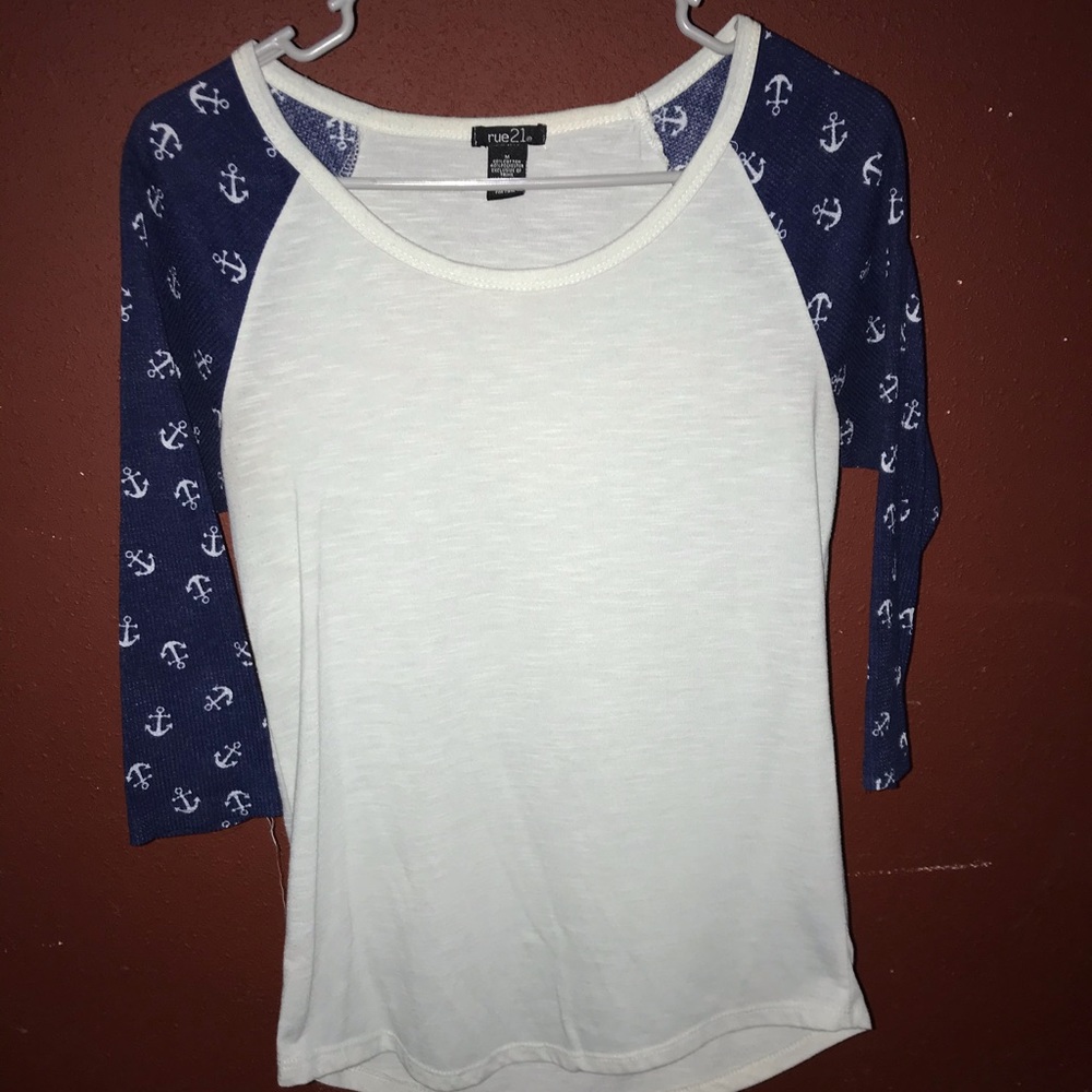 Rue21 Anchor 3/4 Sleeve